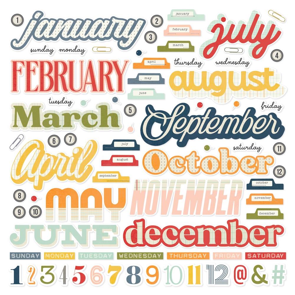 For The Record - 12 x 12 Month Stickers