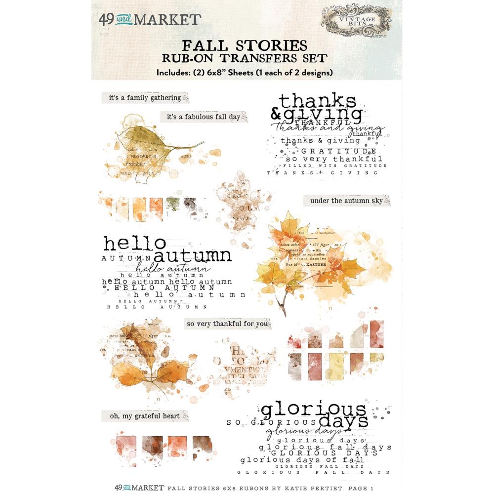 Rub-On Transfer Set - Fall Stories