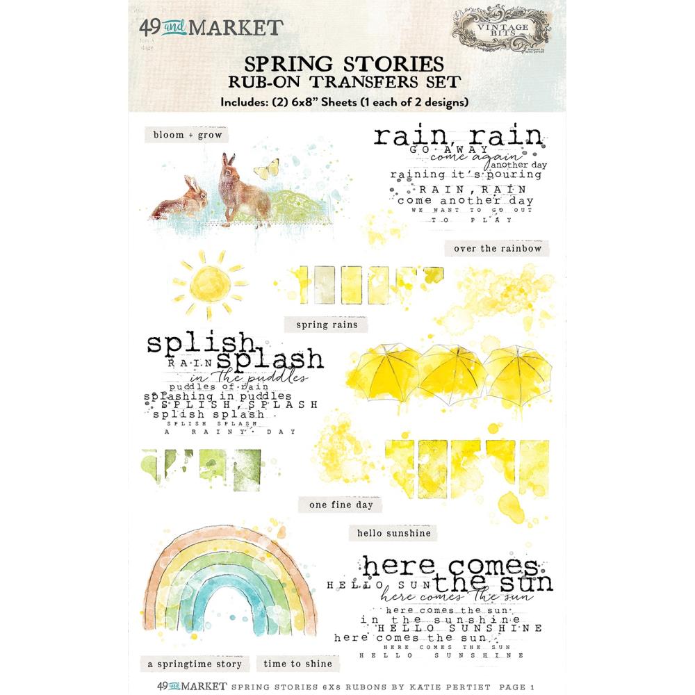 Rub-On Transfer Set - Spring Stories