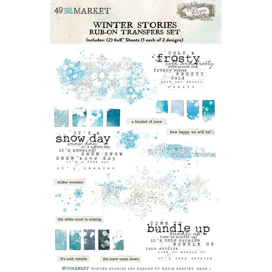 Rub-On Transfer Set - Winter Stories