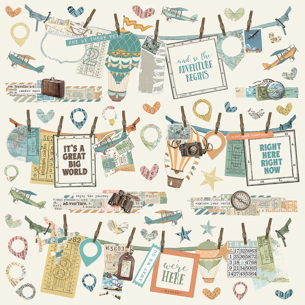Simple Vintage Traveler - Banner Stickers