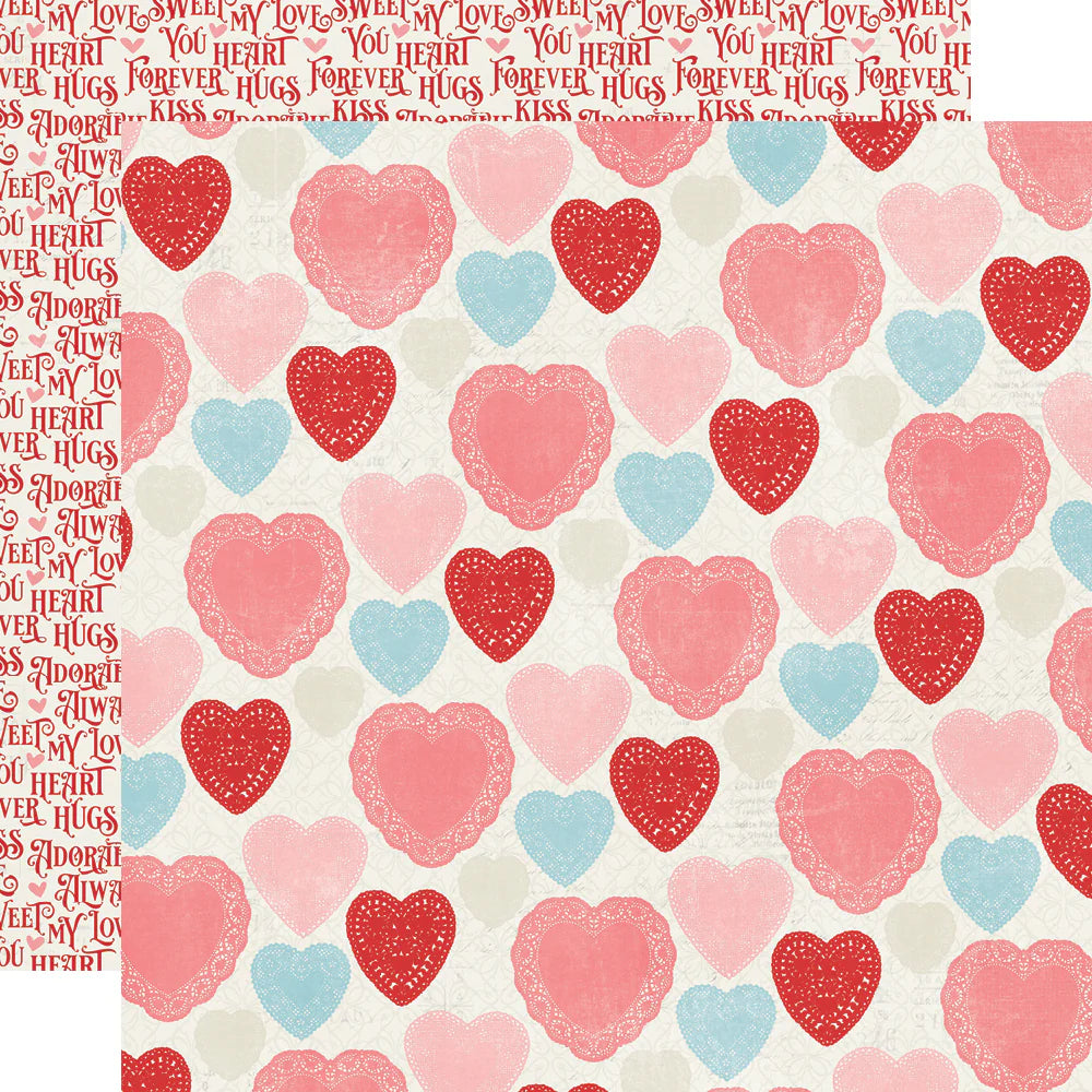 Simple Vintage My Valentine- Heart To Heart