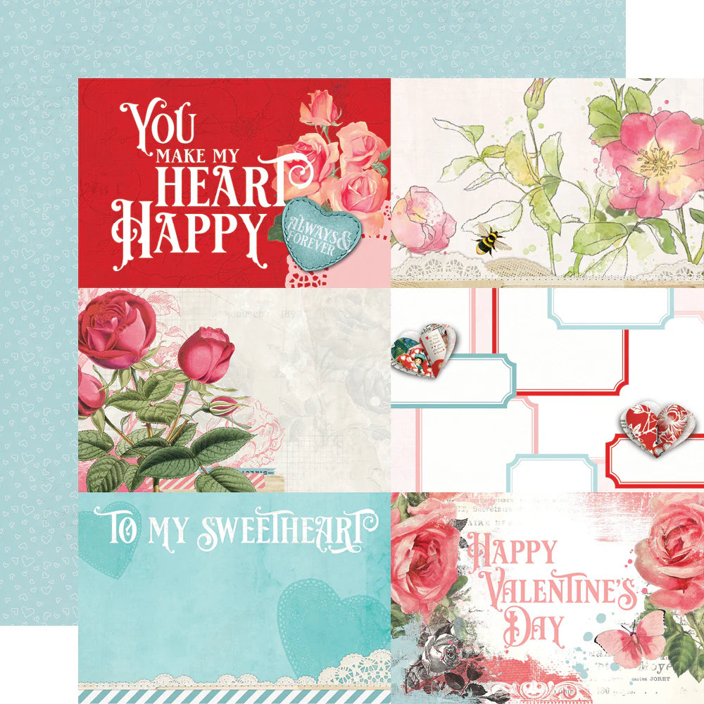 Simple Vintage My Valentine - 4 x 6 Elements