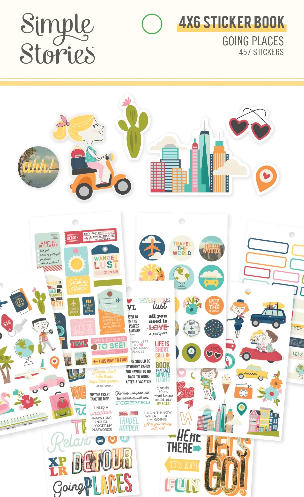 Going Places - Sticker Book 4 x 6