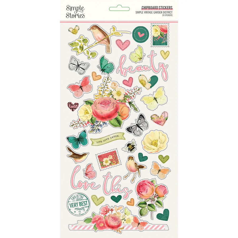 SV Garden District - Chipboard Stickers