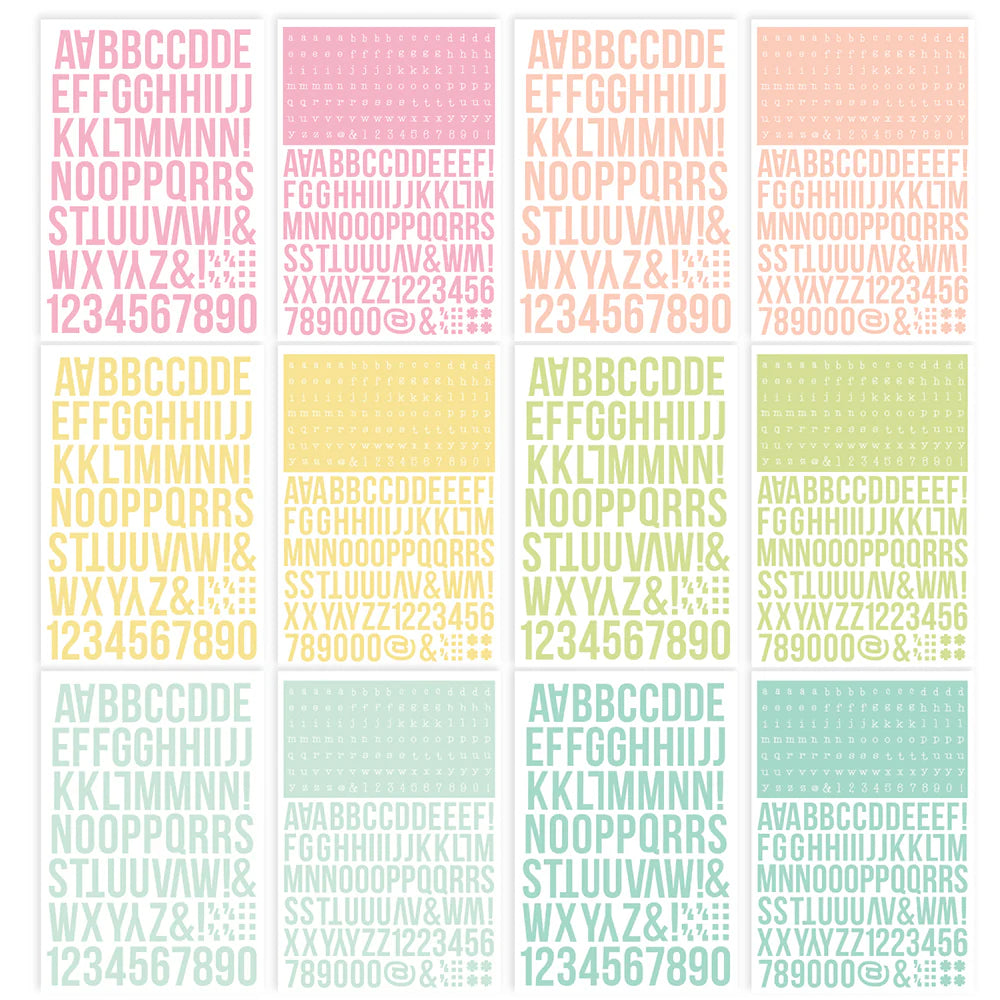 Color Vibes - Alphabet Sticker Book - Lights