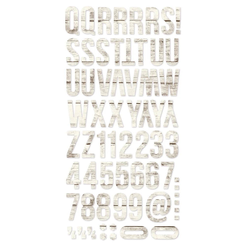Color Vibes - Foam Stickers Alphabet Woods Aspen
