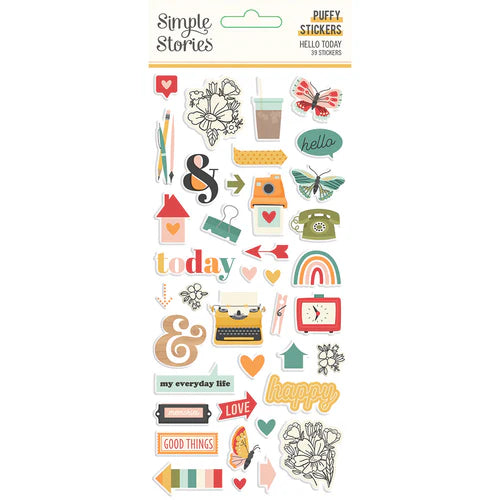 Hello Today -  Puffy Stickers