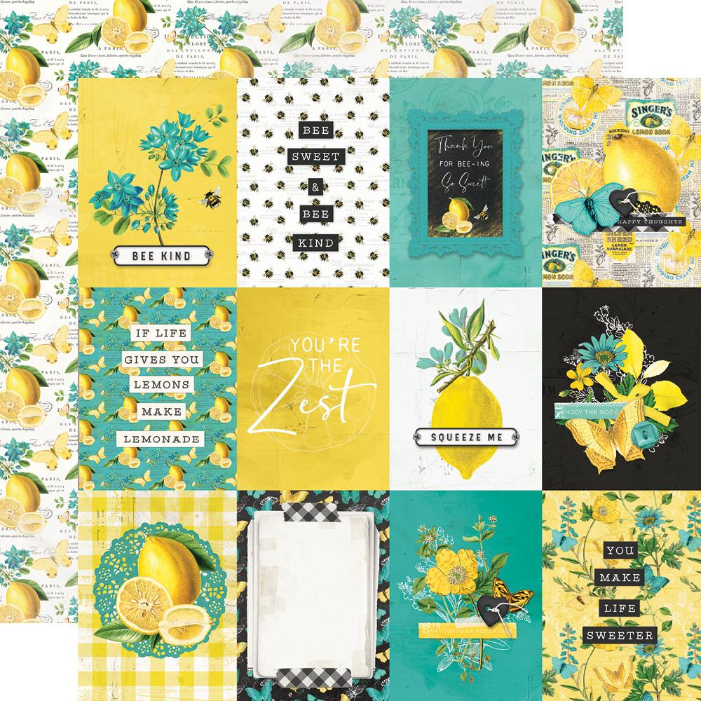 Simple Vintage Lemon Twist - 3 x 4 Elements