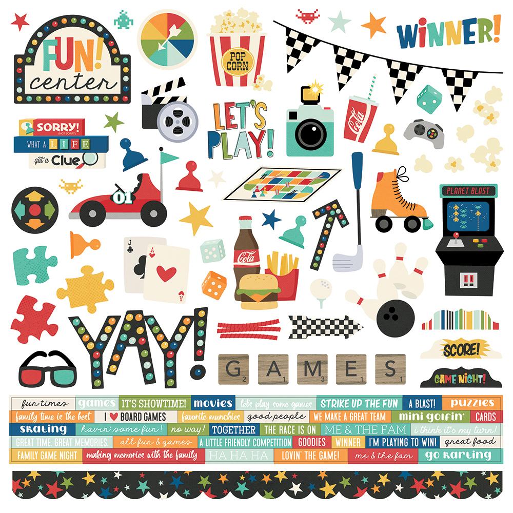 Family Fun - Cardstock Stickers