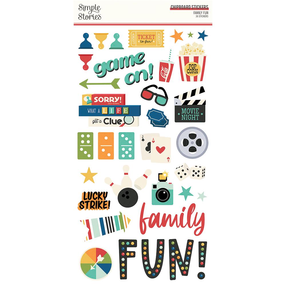 Family Fun - Chipboard