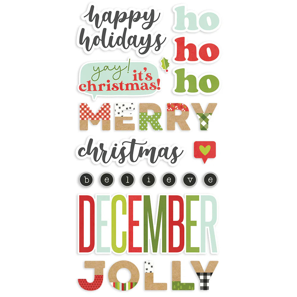 Make It Merry - Foam Stickers