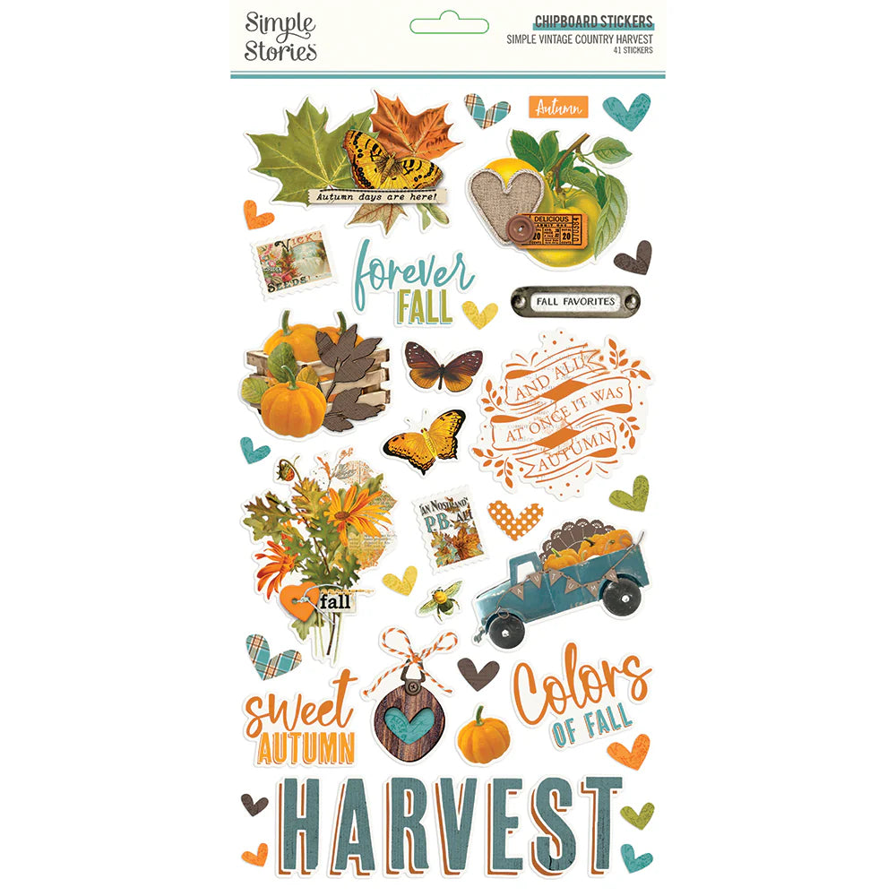 Simple Vintage Country Harvest - Chipboard