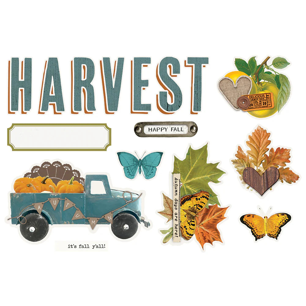 Simple Vintage Country Harvest - Page Pieces