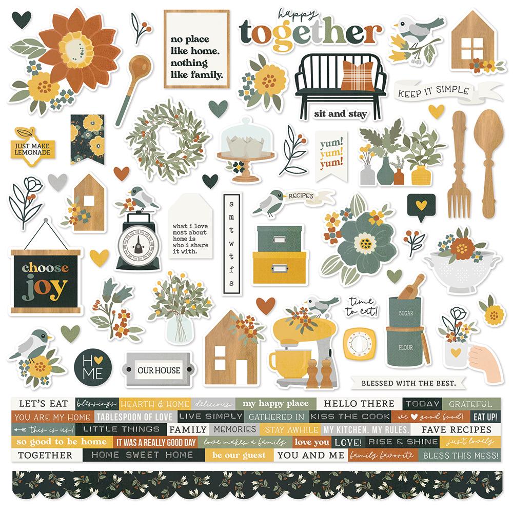Hearth & Home - 12 x 12 Combo Stickers