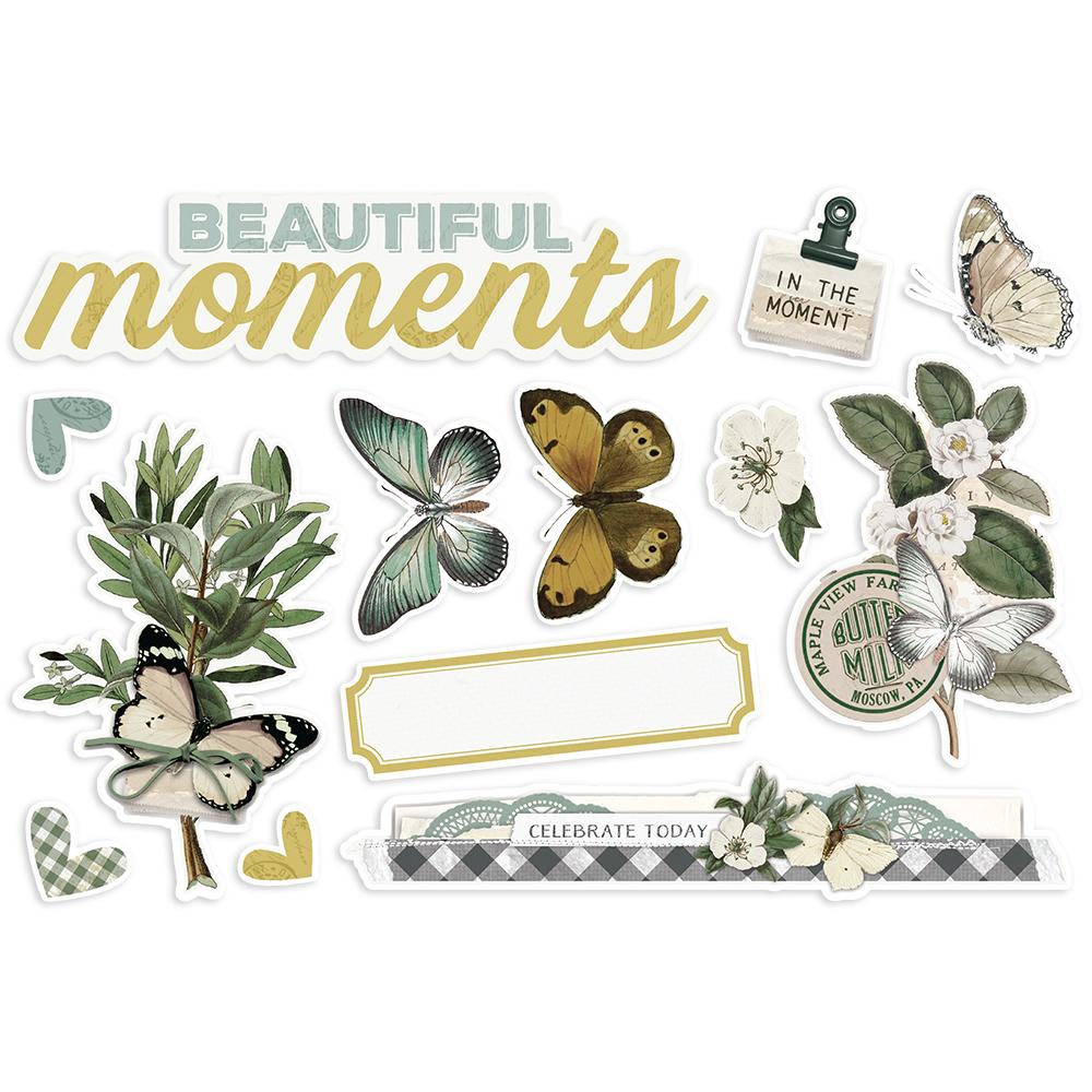 Simple Vintage Weathered Garden - Page Pieces