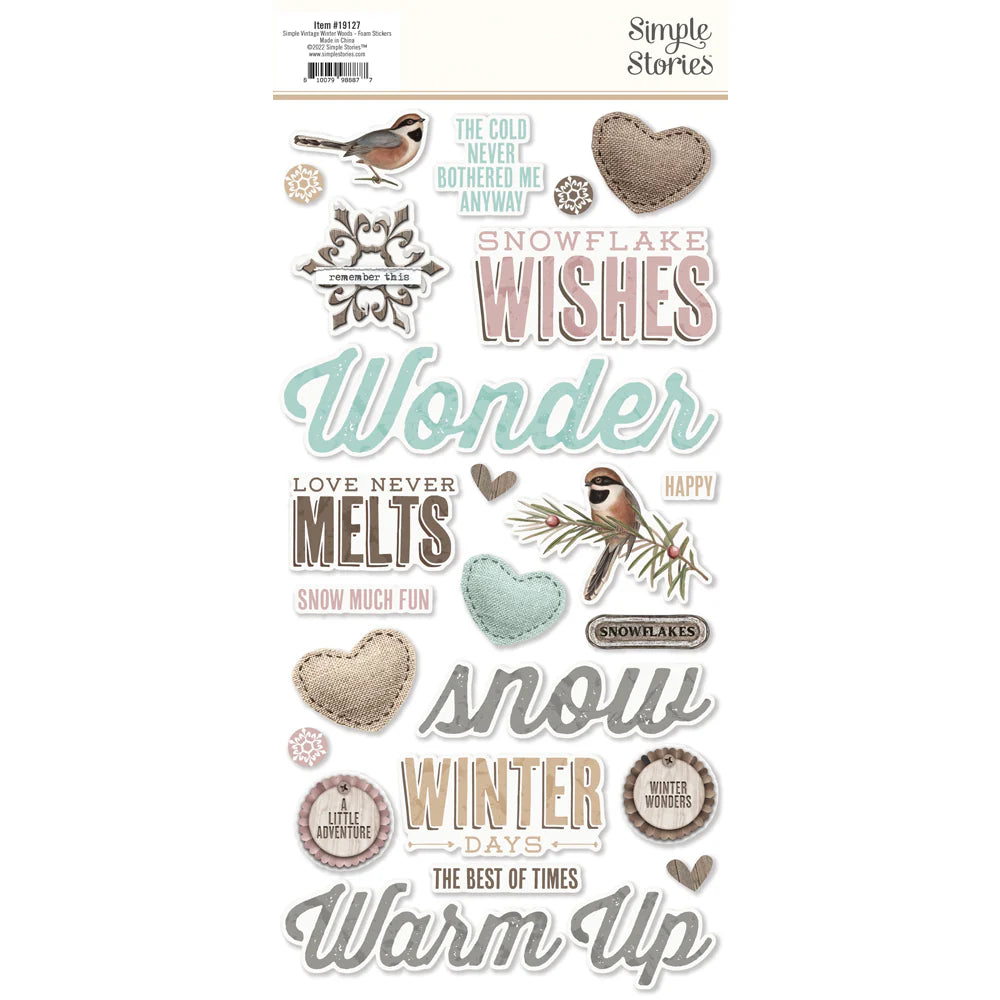 SV Winter Woods - Foam Stickers