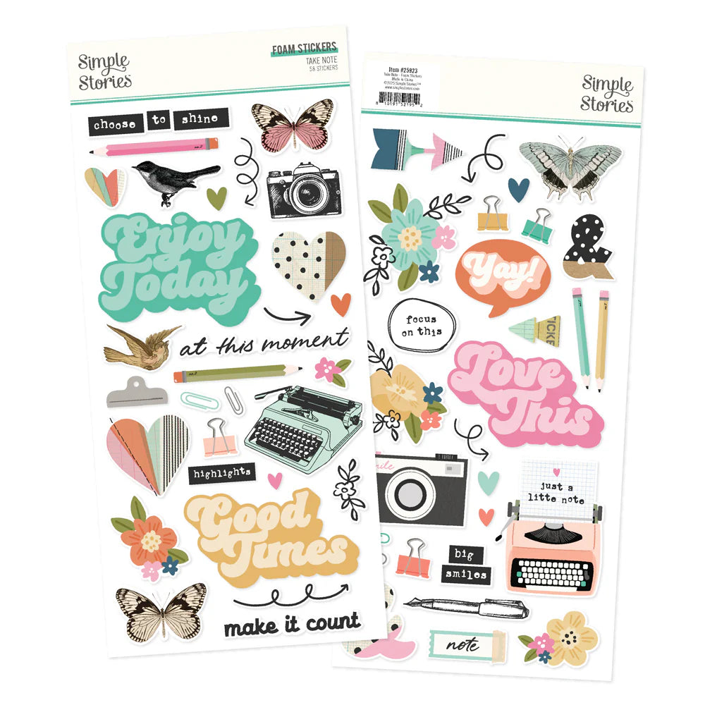 Take Note - Foam Stickers