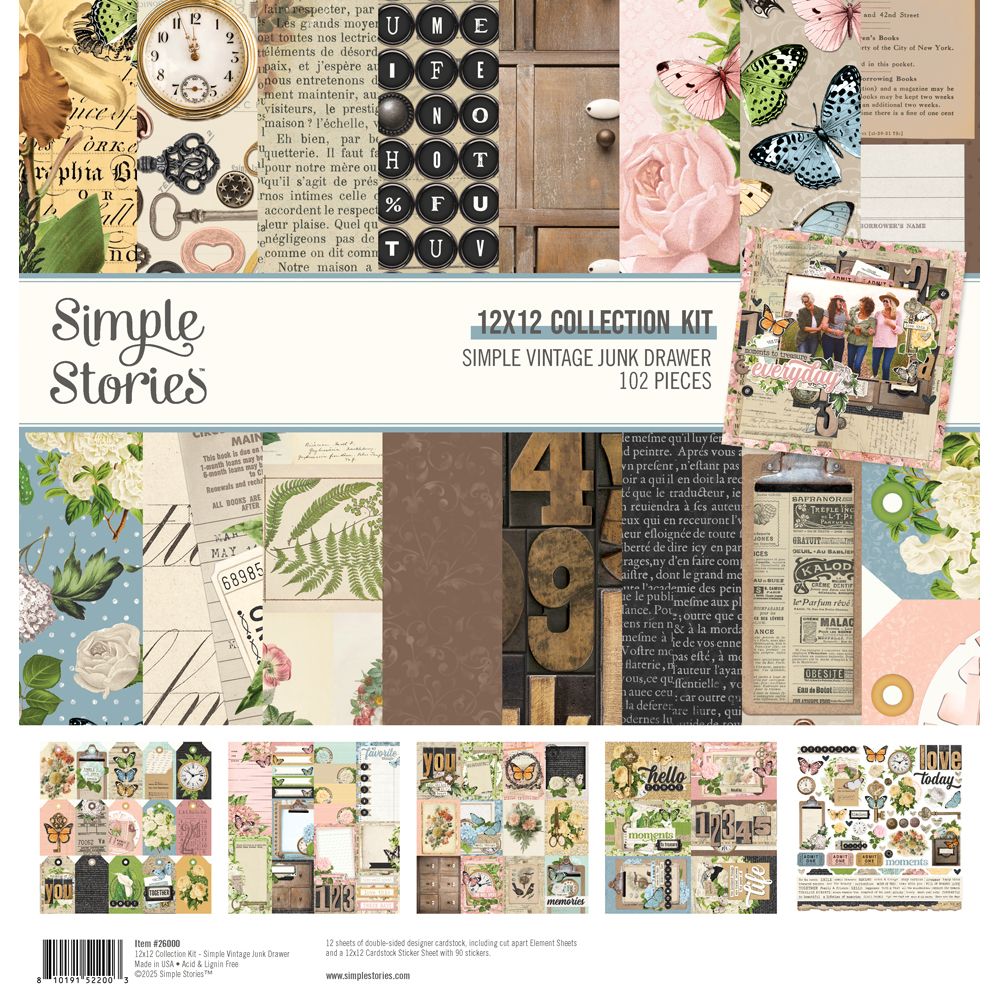 Simple Vintage Junk Drawer - Collection Pack