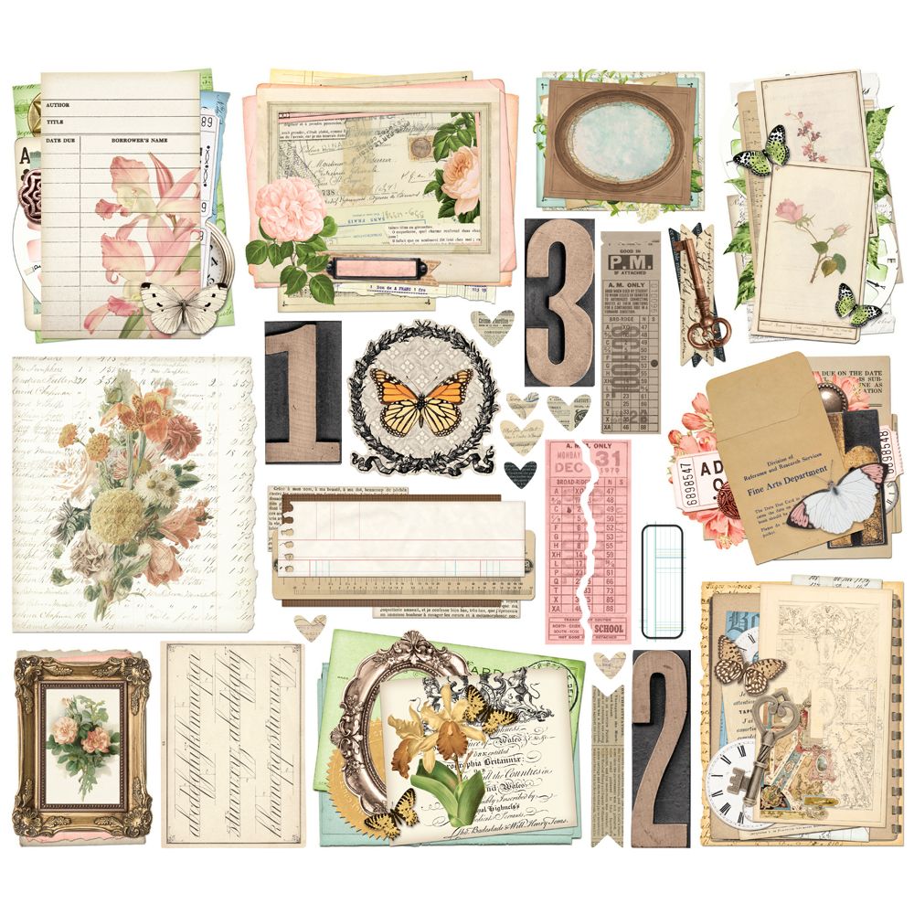 Simple Vintage Junk Drawer - Ephemera