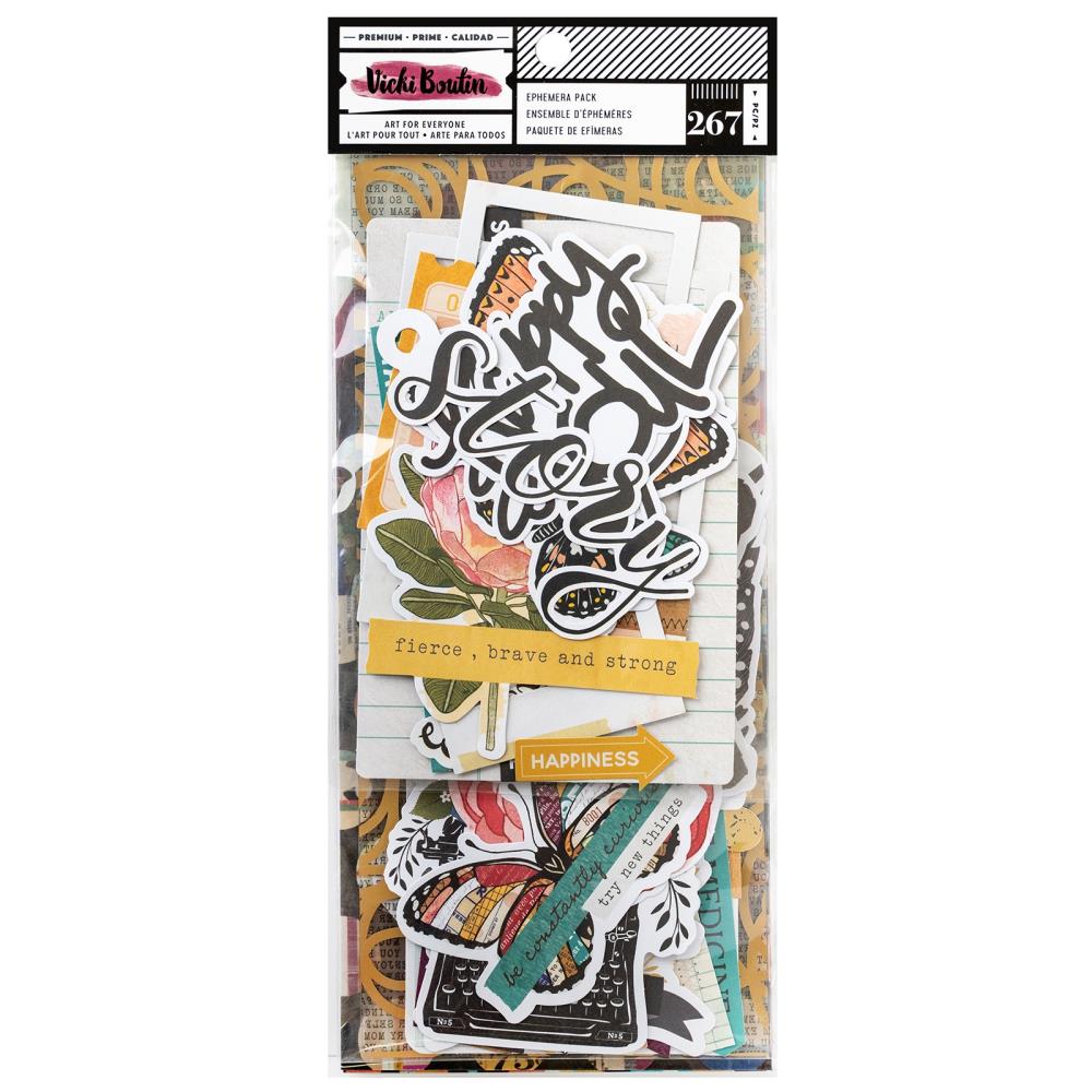 Vicki Boutin Mixed Media Ephemera Cardstock Die Cuts - Old Soul