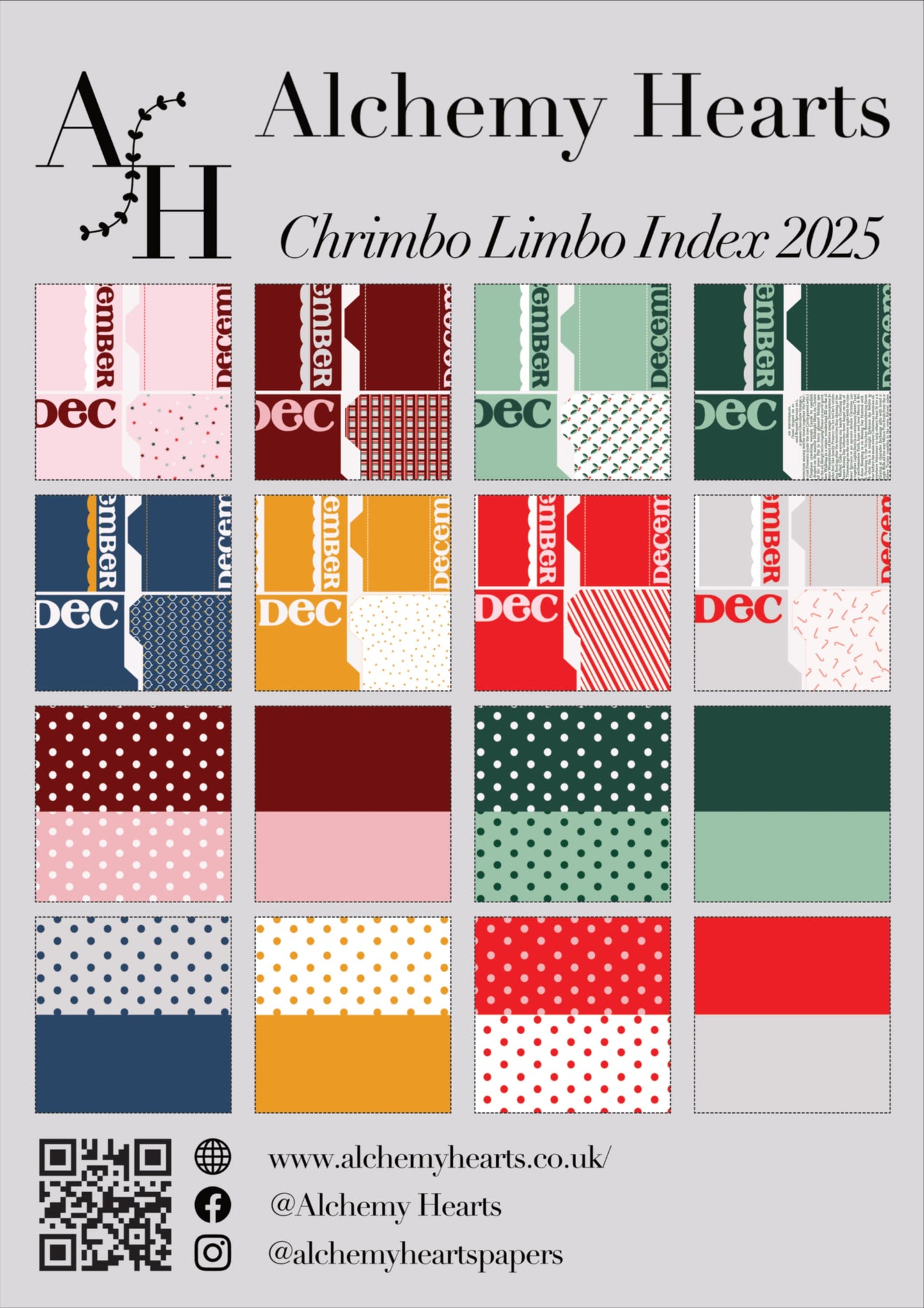Oh Chrimbo Limbo Index 2025 A4 collection pack