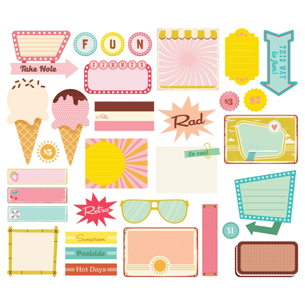 Retro Summer Journal Bits