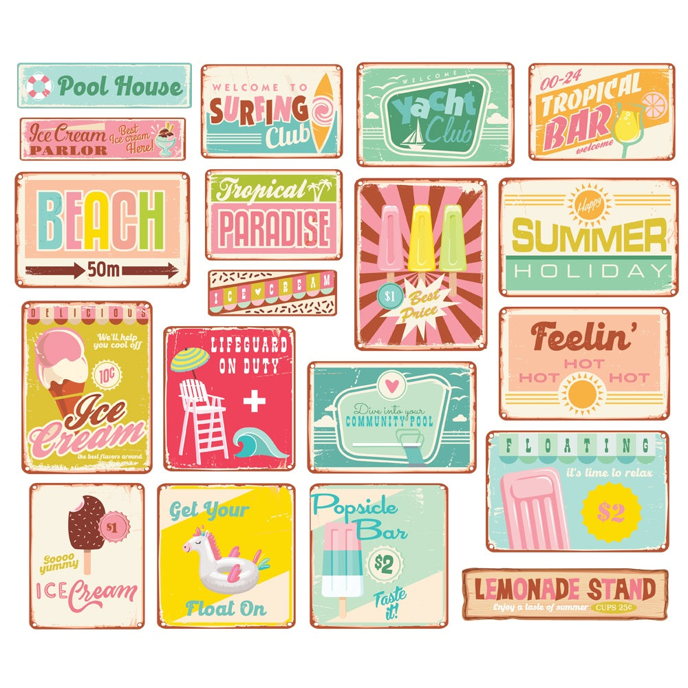 Retro Summer Retro Sign Bits