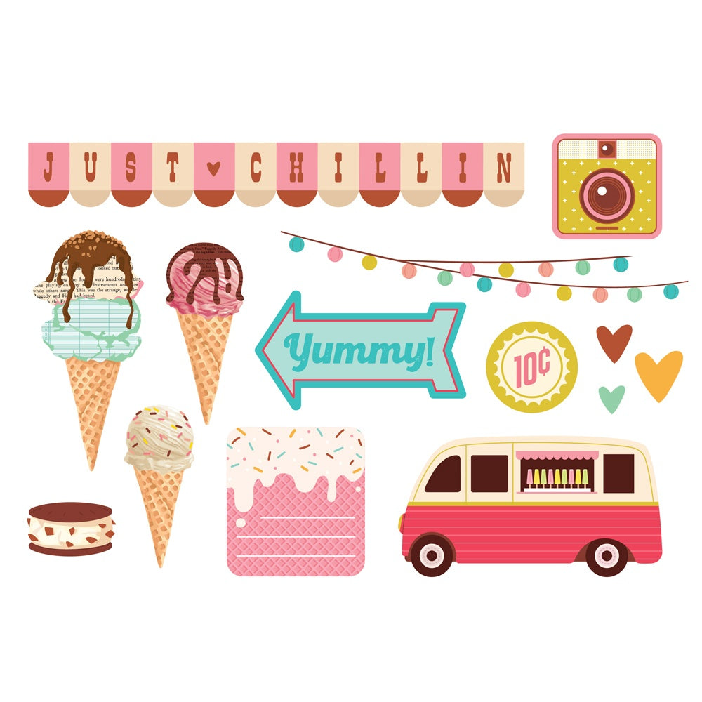 Retro Summer Page Pieces