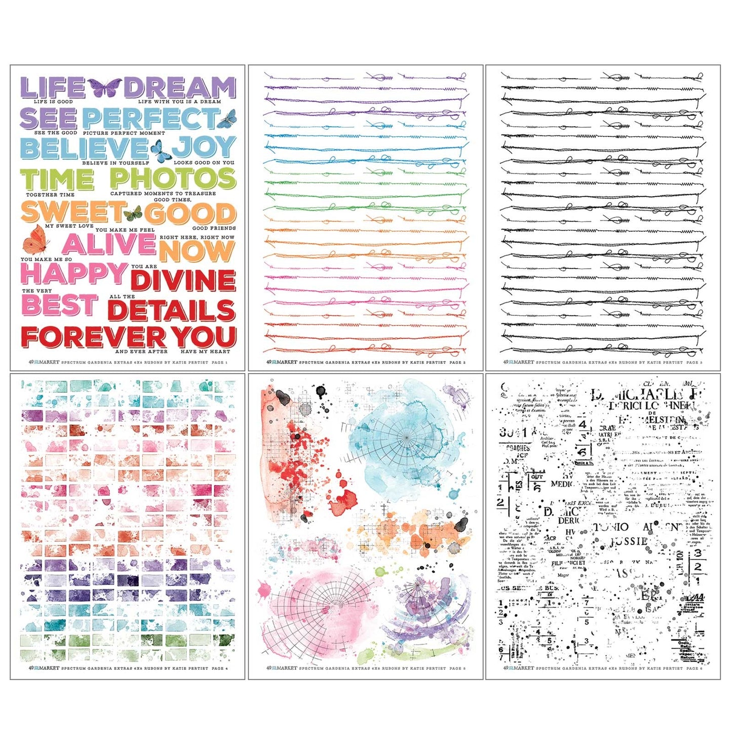 Spectrum Gardenia Rub Ons - Extras