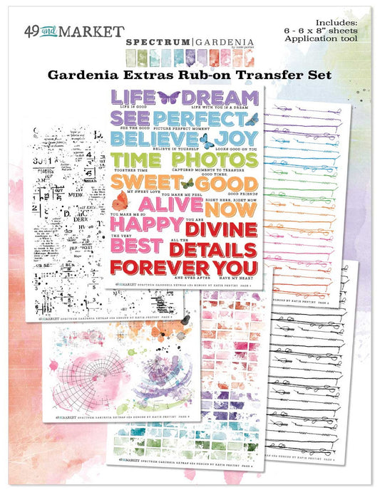 Spectrum Gardenia Rub Ons - Extras