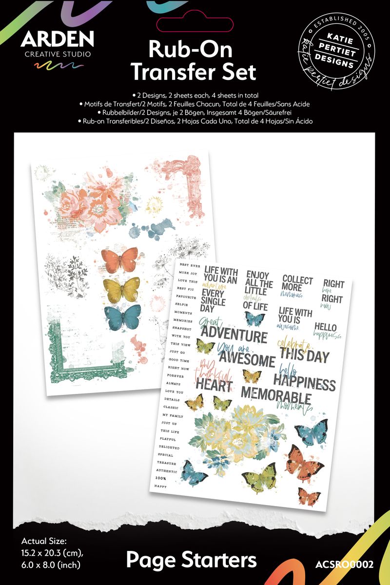 Page Starters - Rub On Transfers