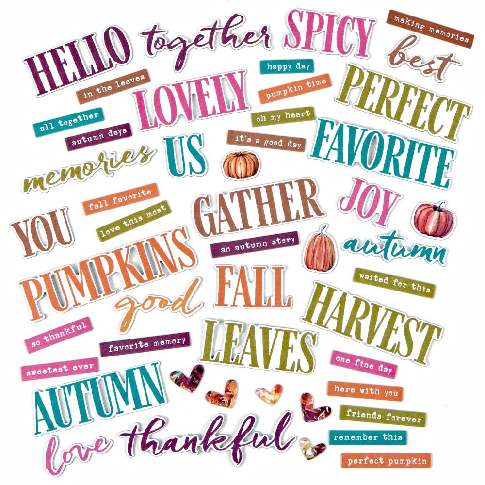 ArtOptions Spice Chipboard Set - Words