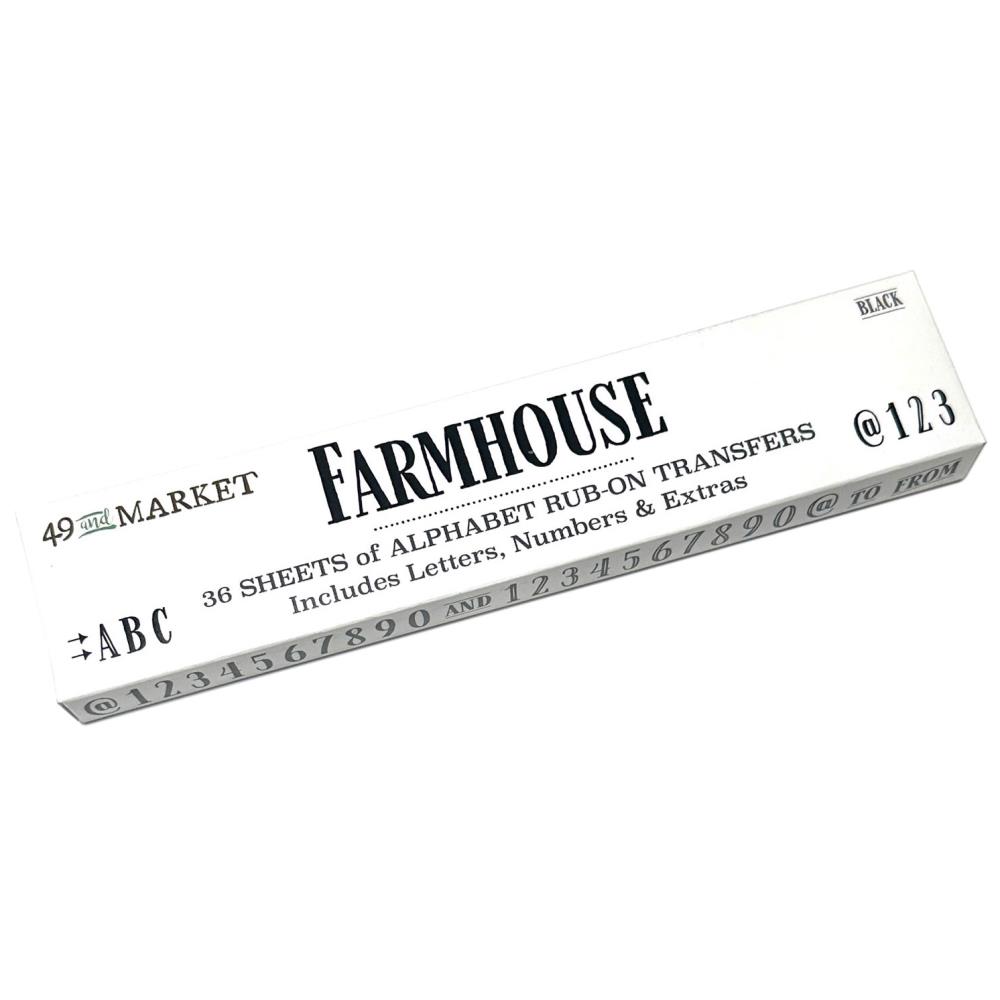 Farmhouse Alpha Rub On Transfer Set
