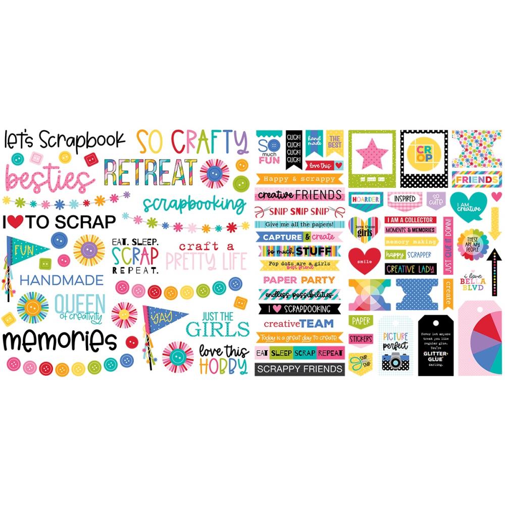 Bella Blvd - Let's Scrapbook Ephemera Words