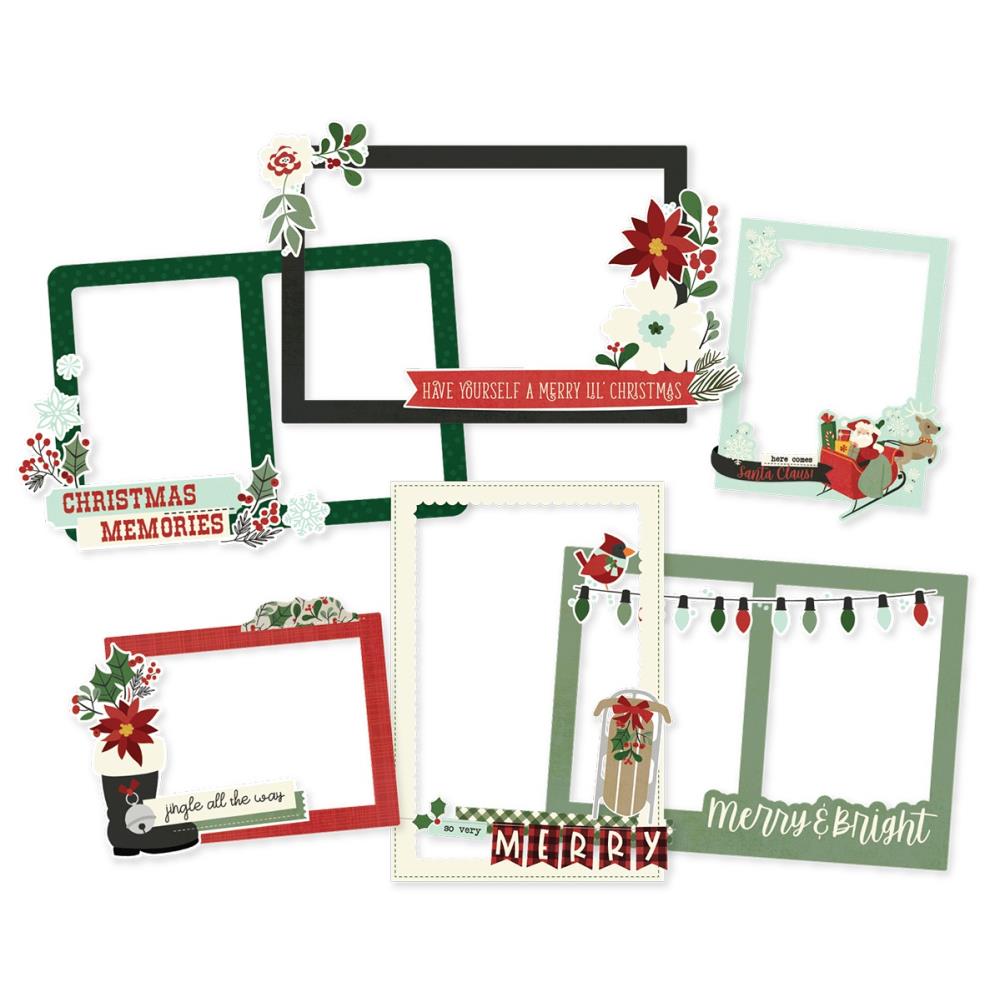 Jingle All the Way - Chipboard Frames