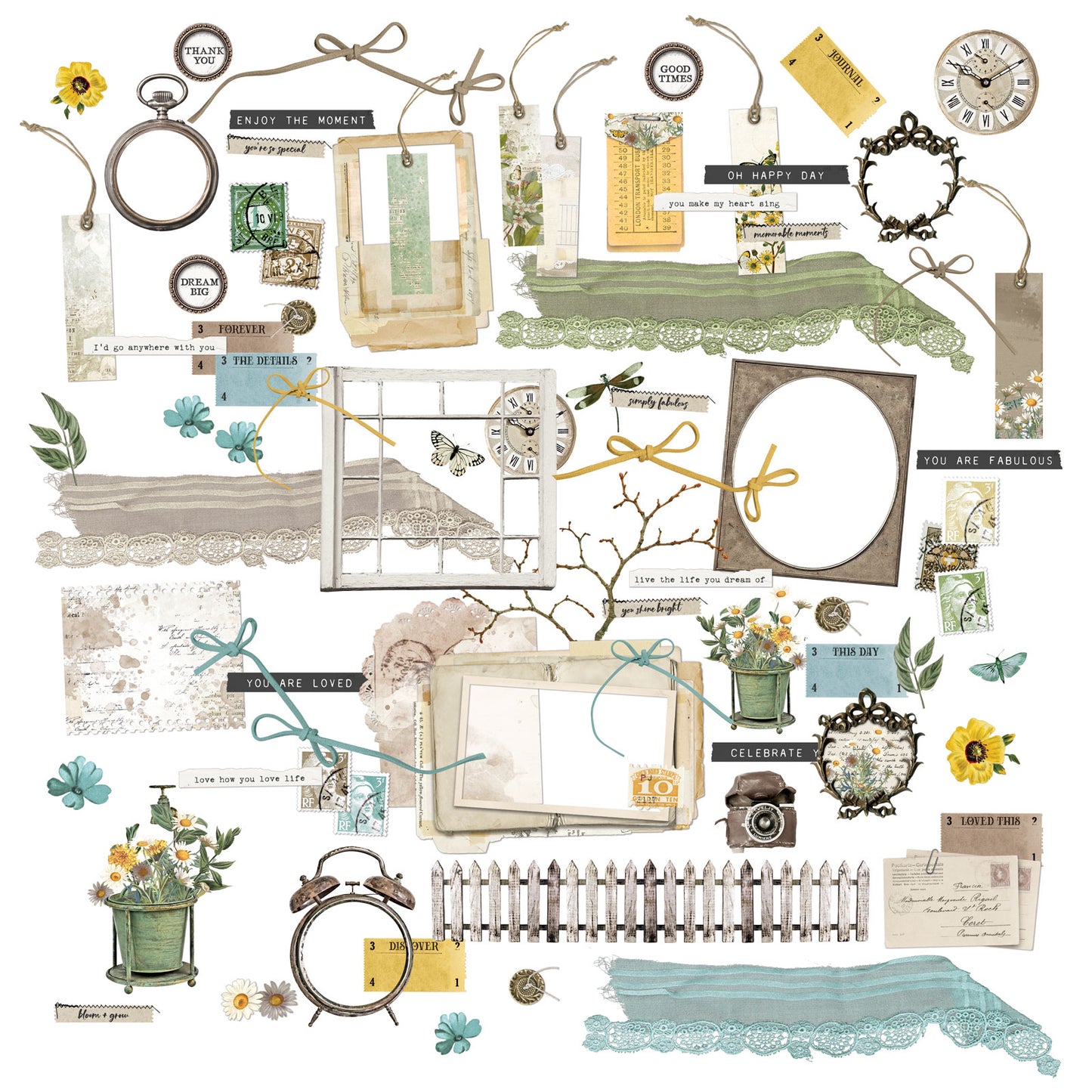 Krafty Garden - Laser Cut Out Elements