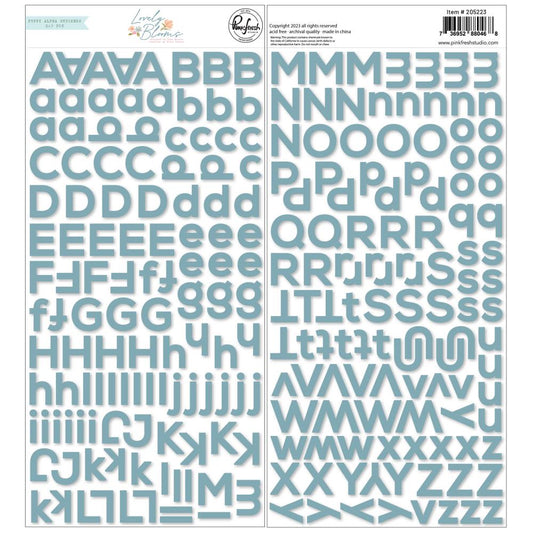 Lovely Blooms Puffy Alphabet Stickers