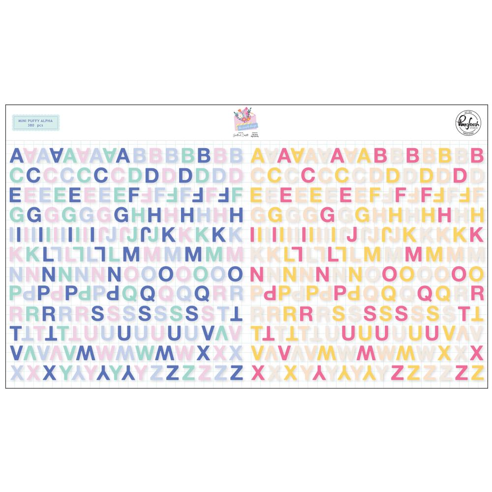 The Simple Things - Mini Puffy Alpha Stickers
