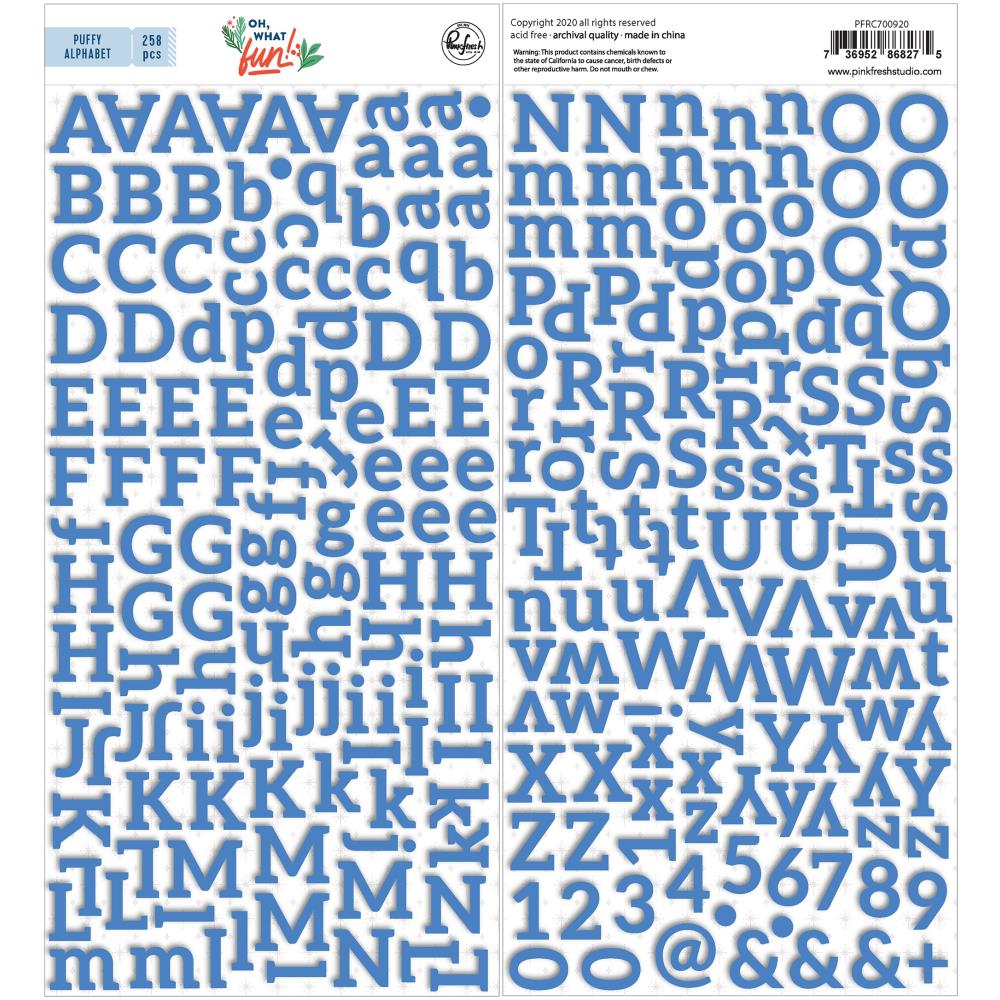 Oh What Fun - Puffy Alphabet