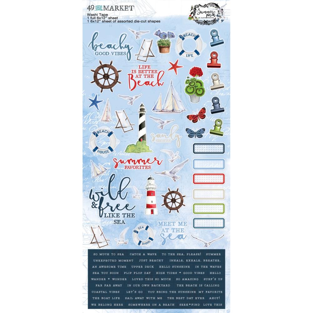 Summer Porch Washi Tape Sheets