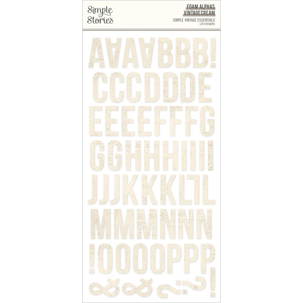Simple Vintage Essentials Foam Alpha - Vintage Cream