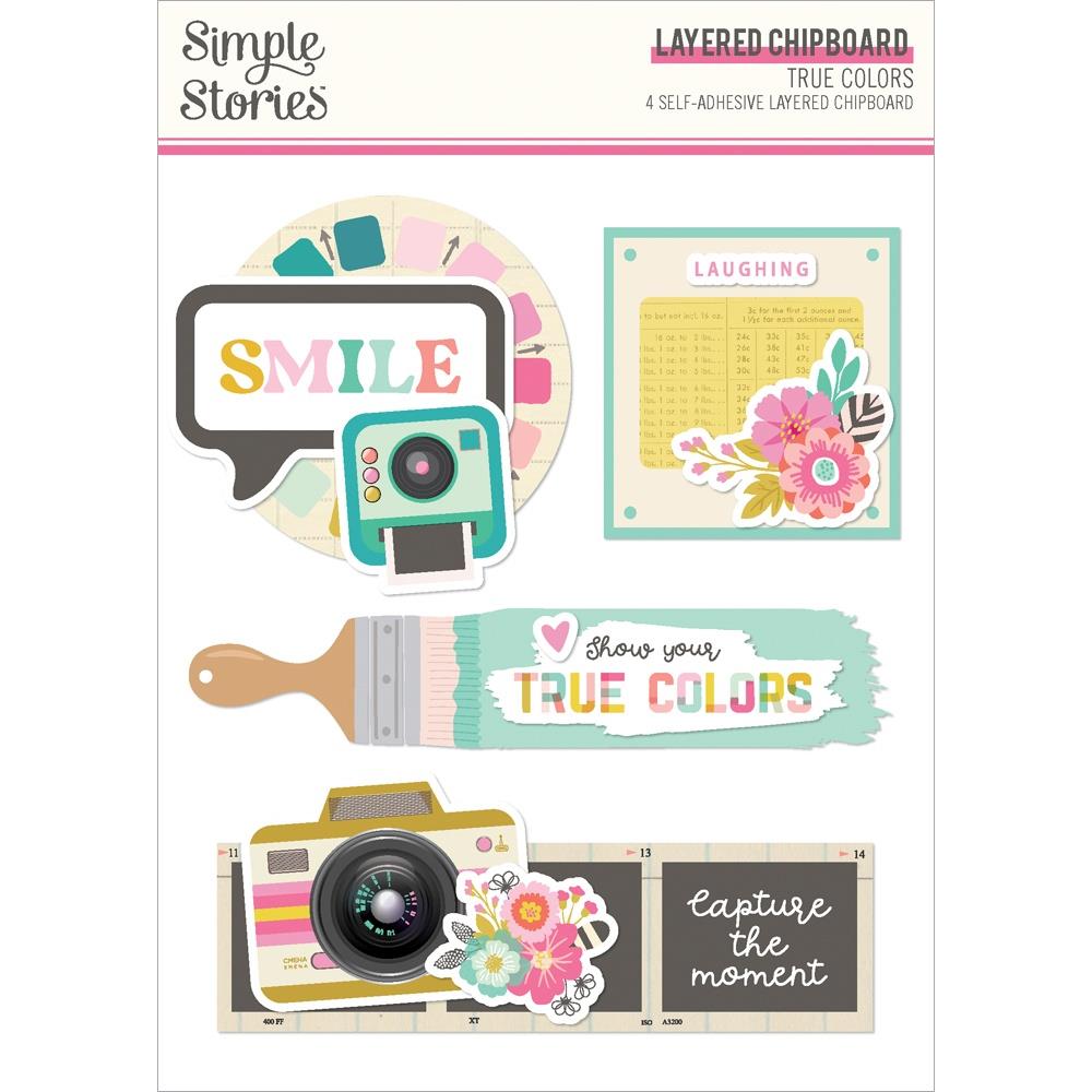 True Colors - Layered Chipboard