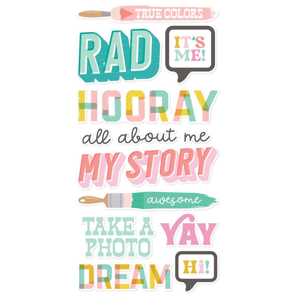 True Colors - Foam Stickers