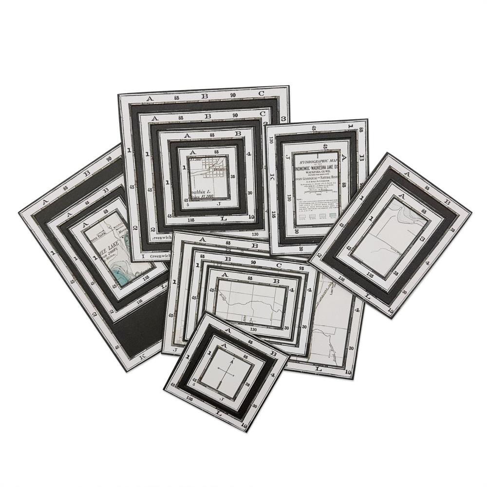 Everywhere - Chipboard Map Frames