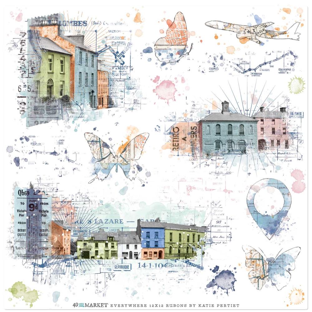 Everywhere 12x12 Rub Ons - Street