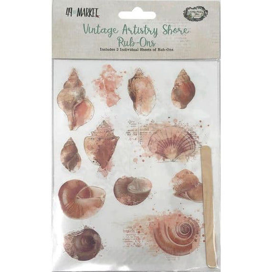 Vintage Artistry Shore 6 x 8 Rub On Transfers