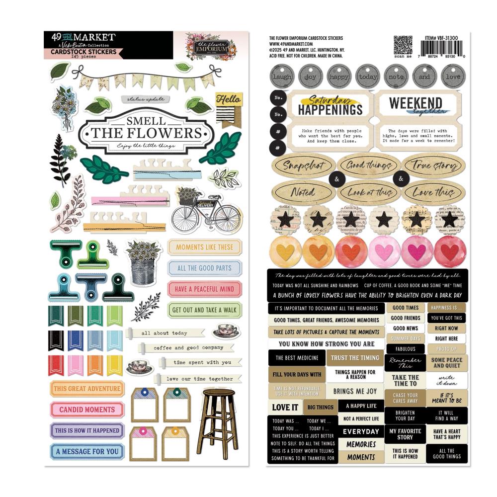 Flower Emporium - Cardstock Stickers