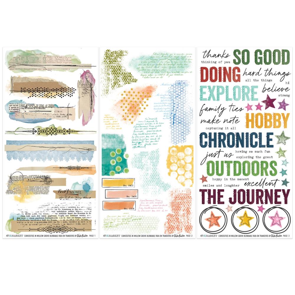 Curiosities in Willow Grove - Blendable Rub On Transfers