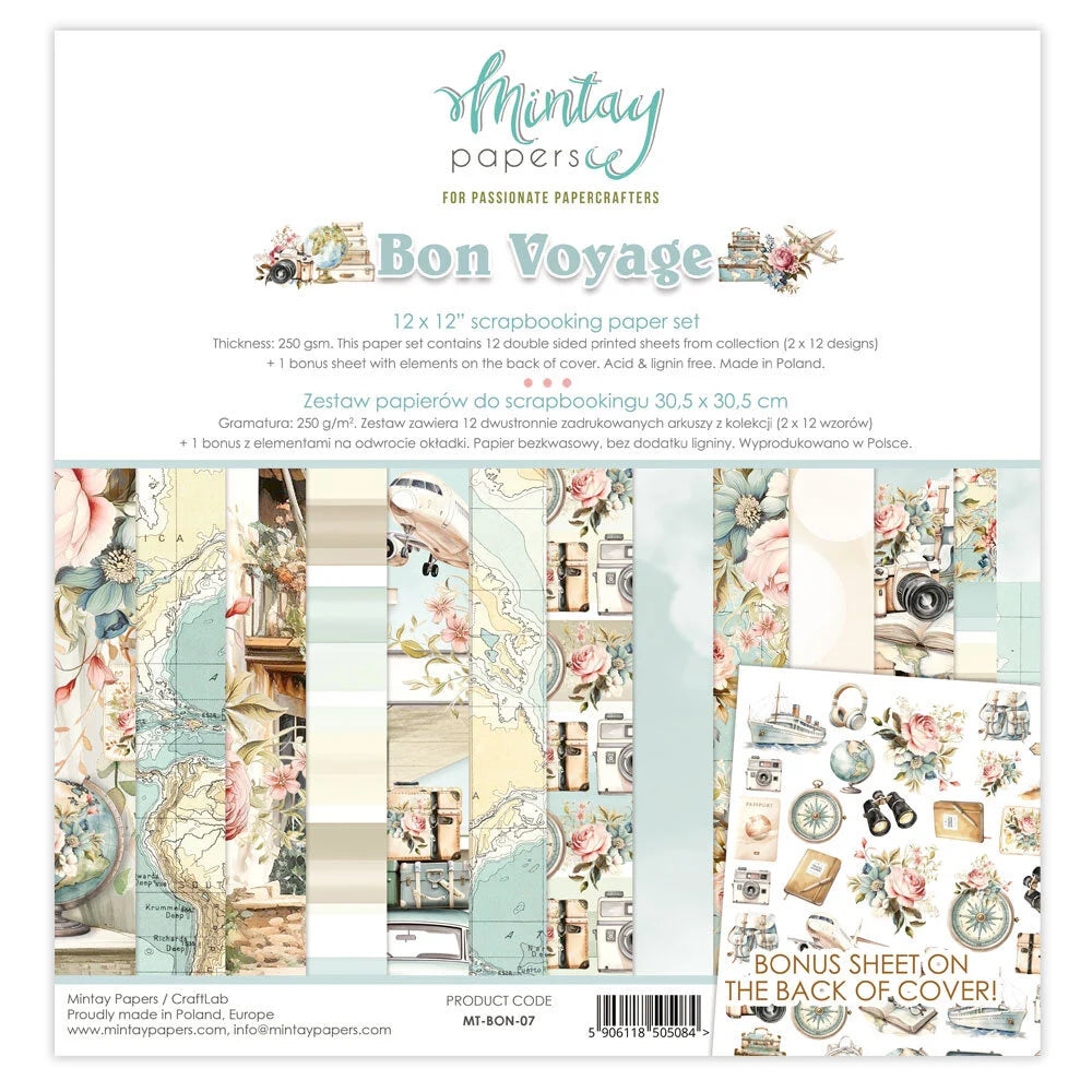Bon Voyage - 12 x 12 Paper Set